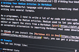 Writing Your Medium Articles in Markdown