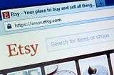 Representation of Etsy.com Home Page