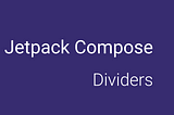 Jetpack Compose Divider
