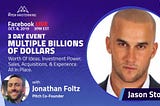 Our co-founder, Jonathan Foltz, is going live Tue Oct.