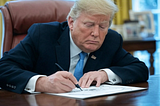 president trump drawing cartoons