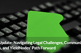 Crucial Update: Navigating Legal Challenges, Community Progress, and YieldNodes’ Path Forward