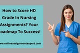 nursing assignment help