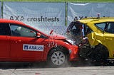 Red and Yellow Hatchback Car Crash from Pexels.com