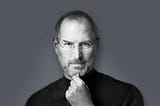 Steve jobs pictured in thought