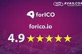 ForICO estimated our project on 4,9!