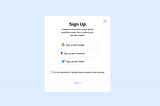 How to build a Sign Up with Third-Parties Component Using TailwindCSS