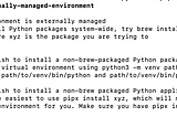 Virtual ENV Python in Mac