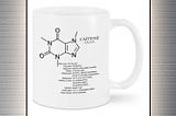 OFFICIAL Caffein chemistry structure mug