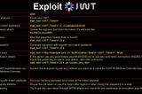 10 ways to exploit JWT (JSON Web Token):