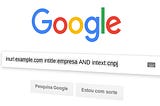Usando operadores lógicos na busca do Google