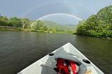 double rainbow; delaware river