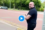 7m watch clip of criminal evading questions from WalesOnline journalist