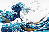 ocean wave, replica of The Big Wave artwork