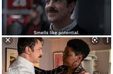 From “Smells like potential” to “I could use a hug” — scenes from Ted Lasso