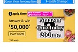 Amazon Quiz today 20 June 2021/Krishnamurthy Santhanam, who passed away recently, played a…