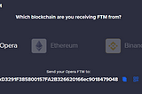 Transfer your FTMs from Binance to FTM Wallet