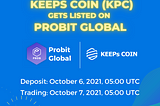 KeepsCoin (KPC) gets listed on ProBit Global