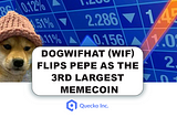 Dogwifhat (WIF) Flips PEPE as The 3rd Largest Meme coin