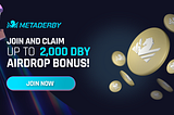 Join Metaderby and Claim Up to 2,000 DBY Airdrop Bonus!