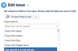 Set organization in Jira Service Desk using reporter’s email domain