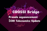 🚀🚀Presale announcement & $CRI Tokenomics Update🚀🚀