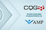 CQG in Quantower platform via AMP Global