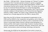 Glomax Exchange Ltd Receives a License to Operate a Multilateral Trading Facility in the Abu Dhabi…
