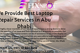 Laptop Repair Service in Abu Dhabi