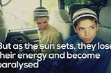 Solar kids Children of Sun-Powered Baluchistan Mian Ghundi.