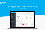 Release Notes Juli 2020 — v3.22