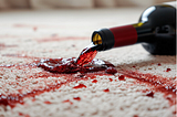 HOW TO GET RED WINE STAIN OUT OF CARPET