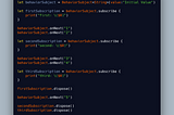 RxSwift Subjects
