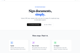 TinySign: A Document Signature Tool Built and Maintained by Agents