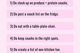 6 Snacking Do’s