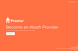 Become an Akash Cloud Provider using a single server