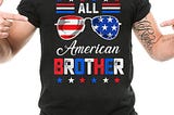 All American Brother Usa Family Matching 4th Of July T-Shirt