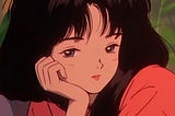 Lifestyle scene with people doing regular tasks in anime style
