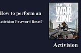 activision password reset