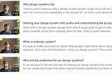 Design systems tips
