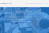 Launching the U.S. Open Data Toolkit: Putting Government Data to Work