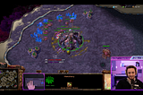 A Starcraft game that shows the players wishing good luck and fun to each other