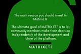 Are you an investor seeking for a platform to diversify your investments?
MatrixETF is the answer