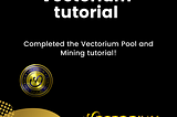 Vectorium Pool and Mining tutorial