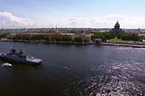 Only a Half of The Russian Warships Participated In The Naval Parade.