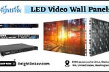 High-definition LED video wall panels by Brightlink AV displaying vibrant visuals in a seamless, large-scale setup for commercial and professional environments.