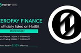 Zeropay Finance will list on Hotbit at 27th Sept