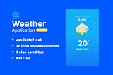 Weather Application using ReactJS