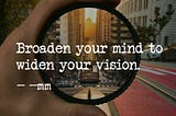 Expand your mind to reverse engineer success