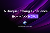 MAXX Finance Unique Staking Experience